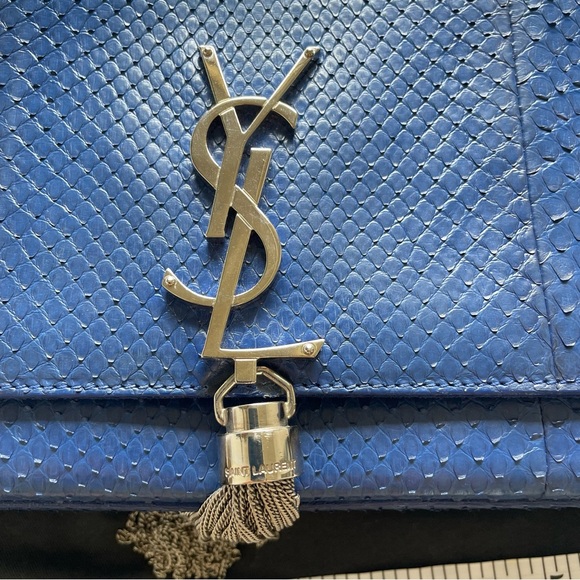 Python Yves Saint Laurent Medium Kate Monogram Tassel bag - Picture 5 of 11